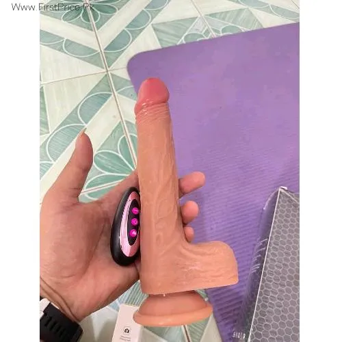 9 Inch Pink Head Realistic And Flexible Dildo With Suction Cup
