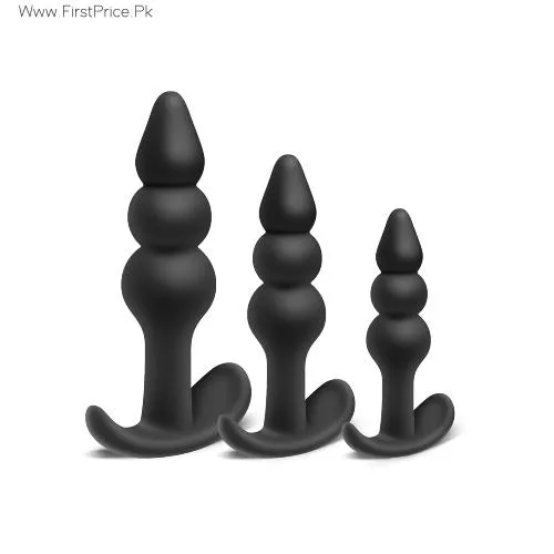 3Pcs Silicone Anal Butt Plugs In Pakistan