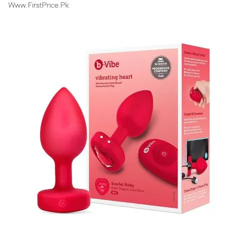 Power Gem Rechargeable Vibrating Silicone Butt Plug 3 Inch