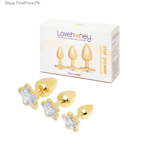 Lovehoney Jeweled Metal Butt Plug Set (3 Piece)