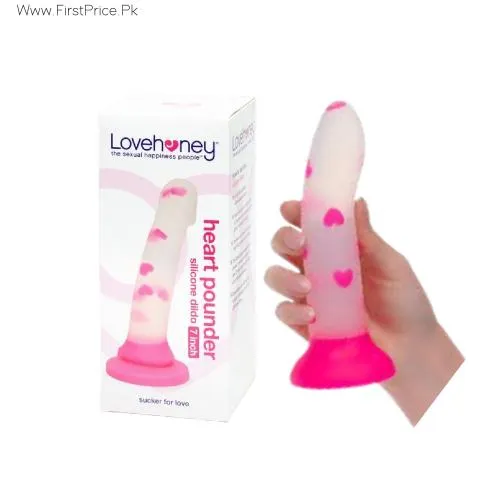 Heart Pounder Silicone Dildo 7 Inch
