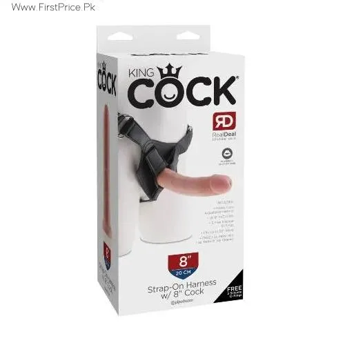King Cock Strap-On Harness With 6 Inch Cock In Flesh