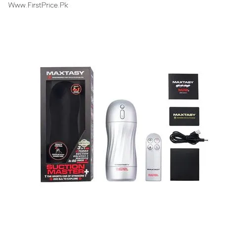 MAXTASY Suction Vibration & Warming Remote Control Male Masturbator