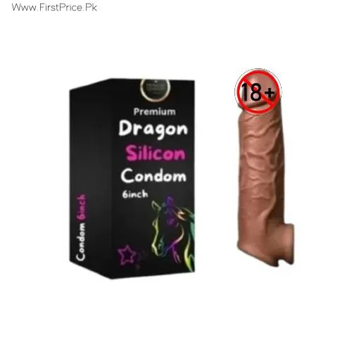 6 Inch Silicone Dragon Condom In Pakistan