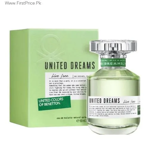 Benetton Live Free EDT 80 Ml New